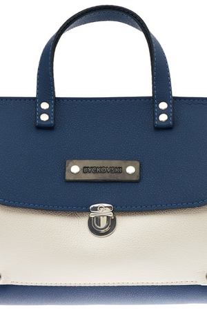 Синяя сумка с серебристым карманом «Майер» Byckovski 222276865