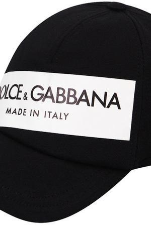 Черная кепка с логотипом Dolce & Gabbana Kids 120777970