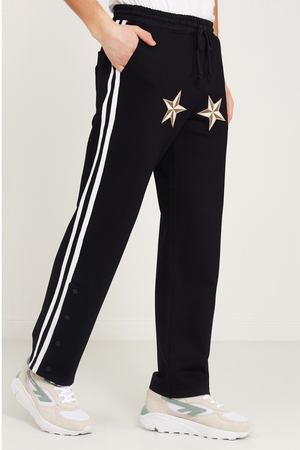Черные спортивные брюки со звездами 3.Paradis 222778120 купить с доставкой