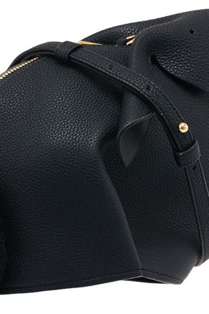 Черная кожаная мини-сумка Bunny Loewe 80677908