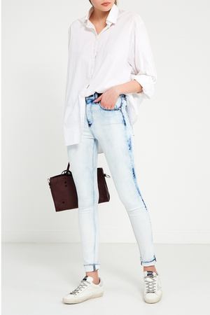Голубые джинсы с «вареным» эффектом Rag&Bone 188777829 вариант 2 купить с доставкой