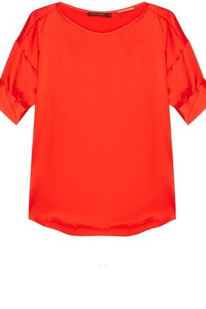 Красная шелковая блузка Adolfo Dominguez 206178037
