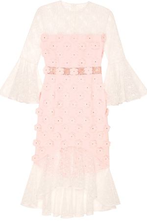 Кружевное розовое платье Тюльпан Esve 100778584