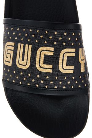 Черные сандалии с логотипом Gucci 47078338 вариант 3