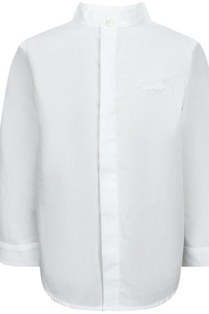 Белая рубашка со скрытой застежкой Fendi Kids 69079305 купить с доставкой