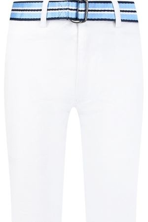 Белые брюки с цветным поясом Ralph Lauren 125279326
