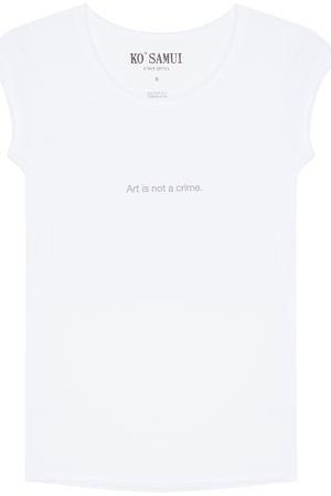 Белая хлопковая футболка Lost Ko Samui 218479171 купить с доставкой
