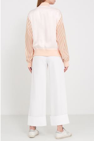 Широкие белые брюки MM6 Maison Margiela 144379785 вариант 4