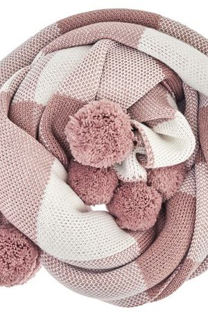Розовое покрывало из мягкой шерсти La Petite Joie 209480072 вариант 2