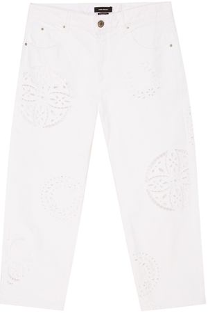 Белые джинсы с перфорированными орнаментами Isabel Marant 14080700 вариант 3 купить с доставкой