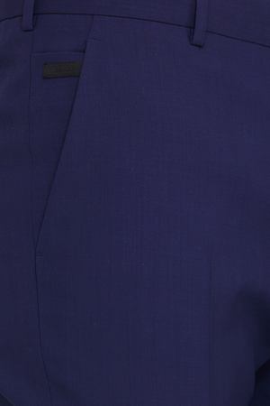 Укороченные синие брюки Prada 4080485