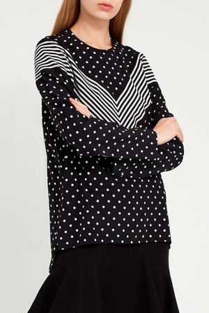 Шелковая блузка с контрастным принтом Stella McCartney 19380965