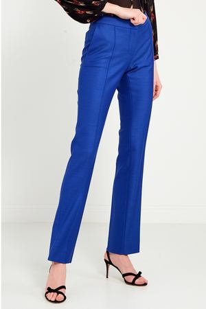 Шерстяные синие брюки со стрелками Stella McCartney 19381011 купить с доставкой