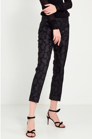 Черные брюки с рельефным узором Stella McCartney 19381012