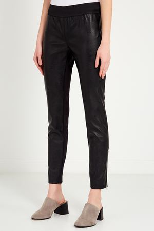 Черные брюки с широким поясом Stella McCartney 19381702 купить с доставкой