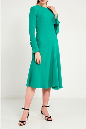 Зеленое платье-миди Chapurin 77882612