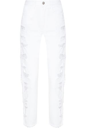 Белые джинсы с потертостями 3x1 165181237 купить с доставкой