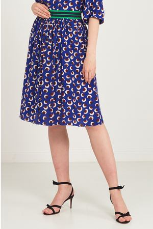 Шелковая юбка с принтом Stella McCartney 19382723 купить с доставкой