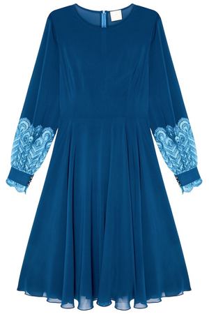 Синее платье из шелка The Dress 257183233 купить с доставкой