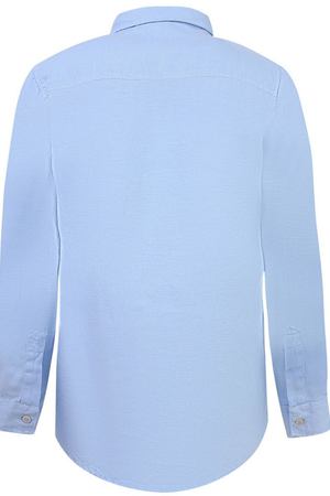 Голубая рубашка изо льна Il Gufo 120583336 купить с доставкой