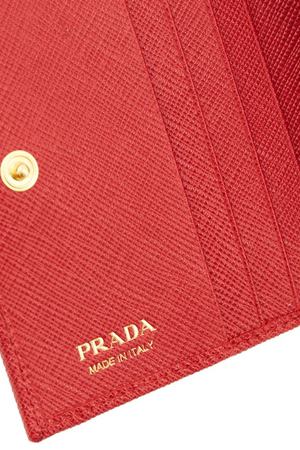 Красный кожаный кошелек Prada 4083131 купить с доставкой