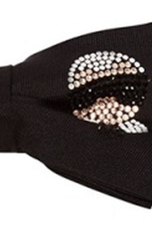 Шелковый галстук-бабочка с кристаллами Fendi 163283596