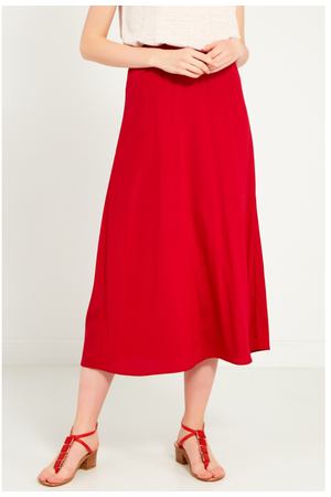 Красная шелковая юбка Amina Rubinacci 215883397