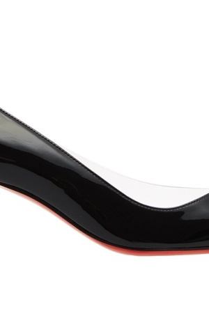 Черные лакированные туфли Provisore 55 Christian Louboutin 10683729 вариант 2