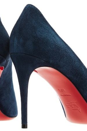 Синие замшевые туфли Eloise 85 Christian Louboutin 10683721 вариант 2