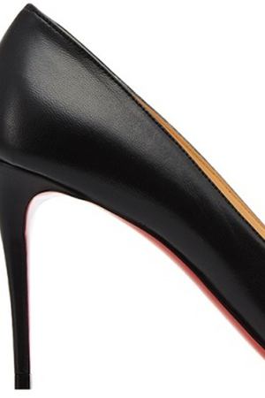 Черные кожаные туфли Eloise 85 Christian Louboutin 10683722 вариант 2