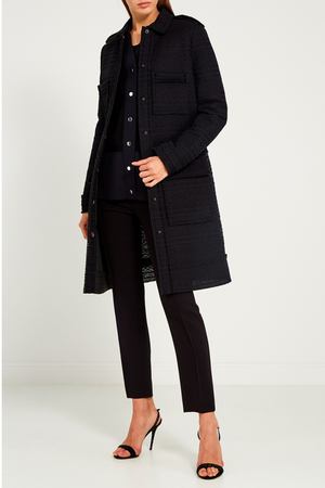 Черное жаккардовое пальто Lanvin 37283953 купить с доставкой