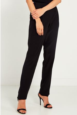 Черные брюки из шелка Lanvin 37284005 купить с доставкой