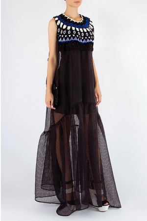 Платье с вышивкой бисером MSGM 29684206 купить с доставкой