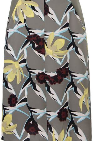 Шелковая юбка с цветами Dorothee Schumacher 151284203 купить с доставкой