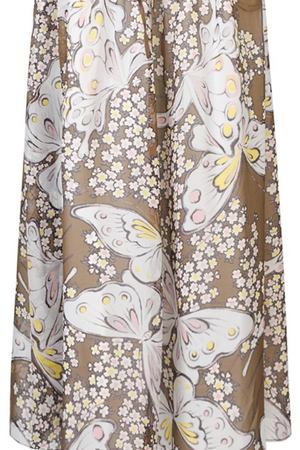Шелковая юбка с бабочками Paul&Joe 39184522