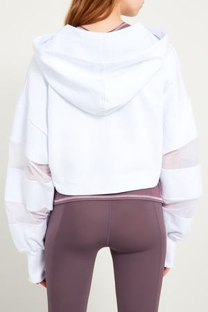 Белое худи с сетчатыми вставками Sport Angel 211784336 вариант 2