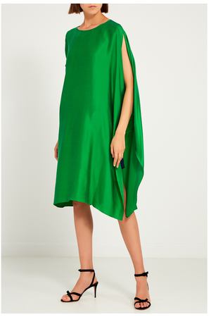 Зеленое платье из шелка Mila Marsel 197684461