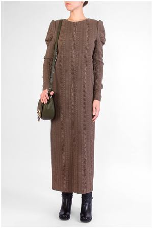 Коричневое вязаное платье A La Russe 6785031 купить с доставкой