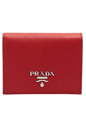 Красный кошелек из сафьяновой кожи Prada 4084629 купить с доставкой