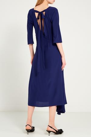 Шелковое синее платье Prada 4084623 купить с доставкой