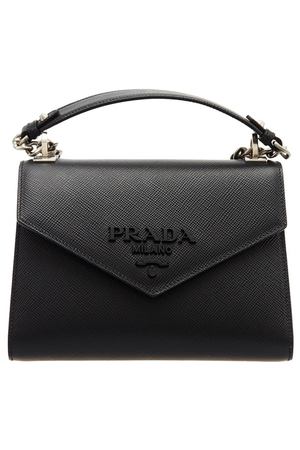 Черная сумка из сафьяновой кожи Prada 4084638 купить с доставкой
