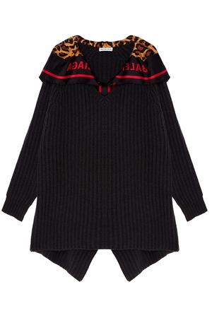 Черный пуловер с платком Balenciaga 39784787