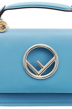 Голубая сумка с логотипом Fendi 163285010