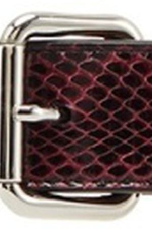Бордовый ремень из текстурированной кожи Fendi 163284981