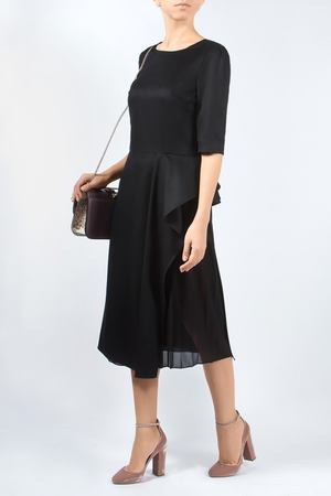 Платье из шерсти с драпировкой VIONNET 5885325