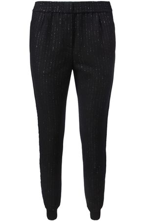 Черные брюки с серебристыми полосками Philipp Plein 179585531