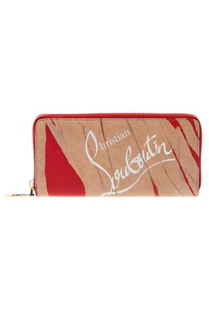 Кожаный кошелек с принтом W Panettone Christian Louboutin 10685356