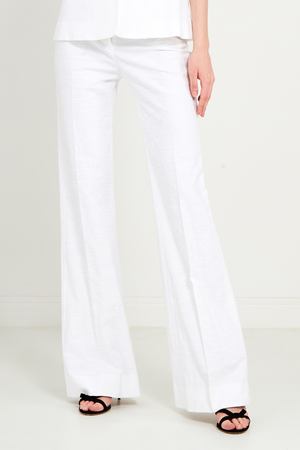 Белые брюки из хлопка Diane Von Furstenberg  11085827 купить с доставкой