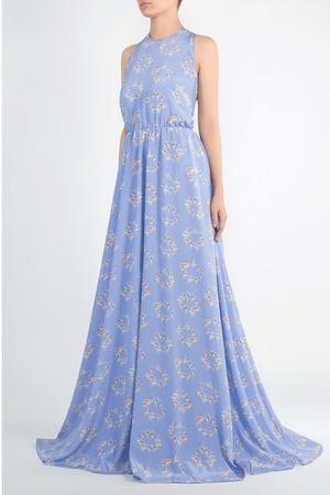 Шелковое платье-макси с цветами Rochas 18485964
