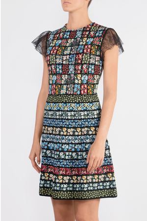 Платье с вышивкой крестиком Valentino 21086000 купить с доставкой